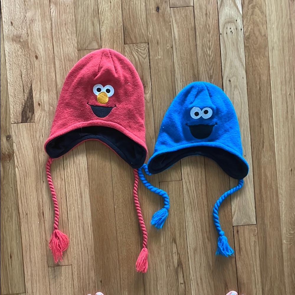 Red and Blue Character Winter Hats